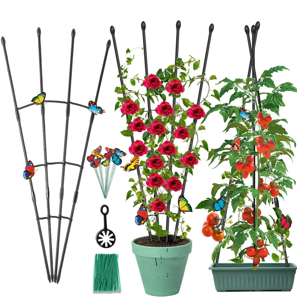 Antizz garden trellis with 2-in-1 assembly for versatile climbing support