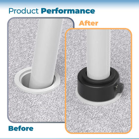 ANTOBLE anti-lean stabilizer in action keeping umbrella upright