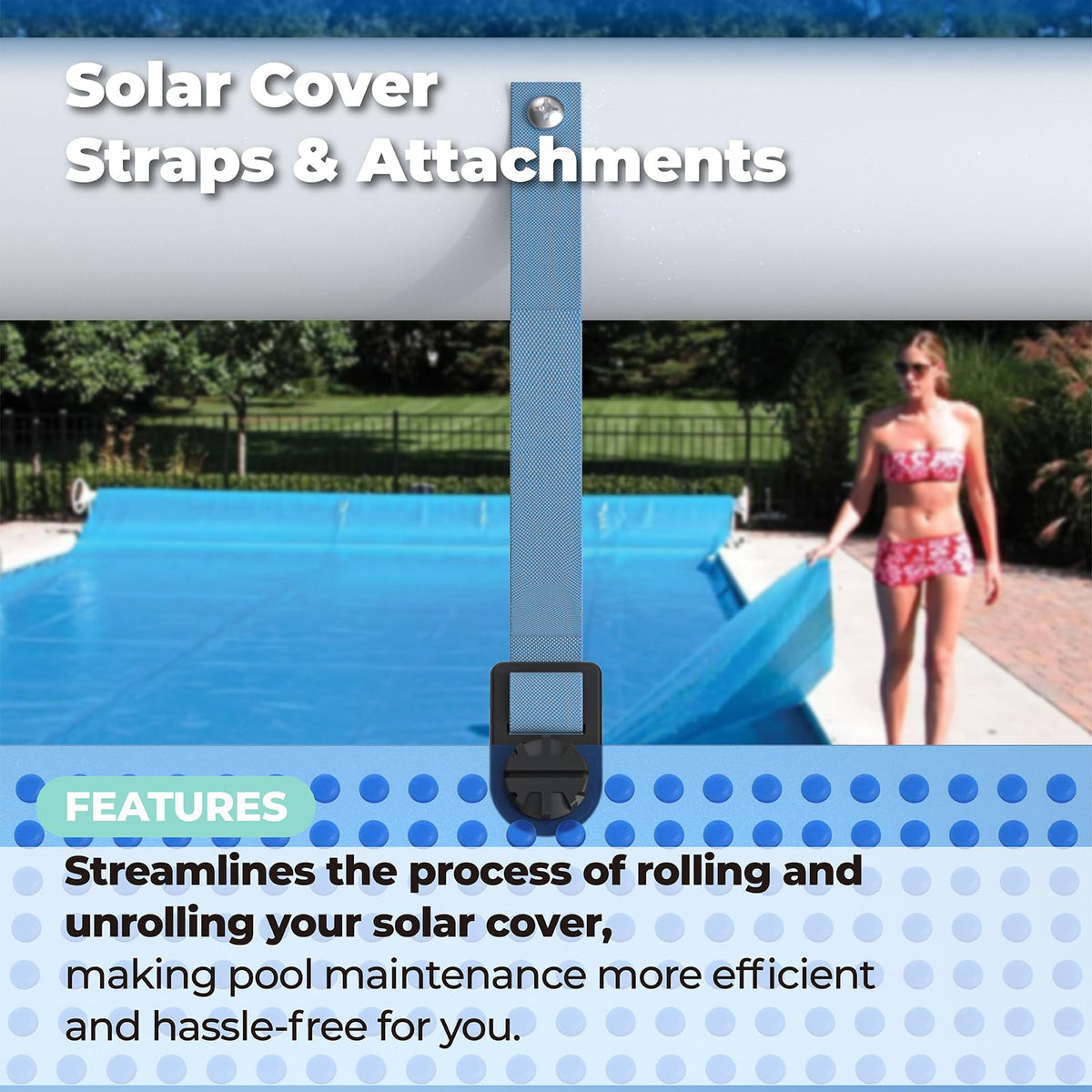 ANTOBLE easy-rolling solution reduces effort when lifting and unrolling solar covers