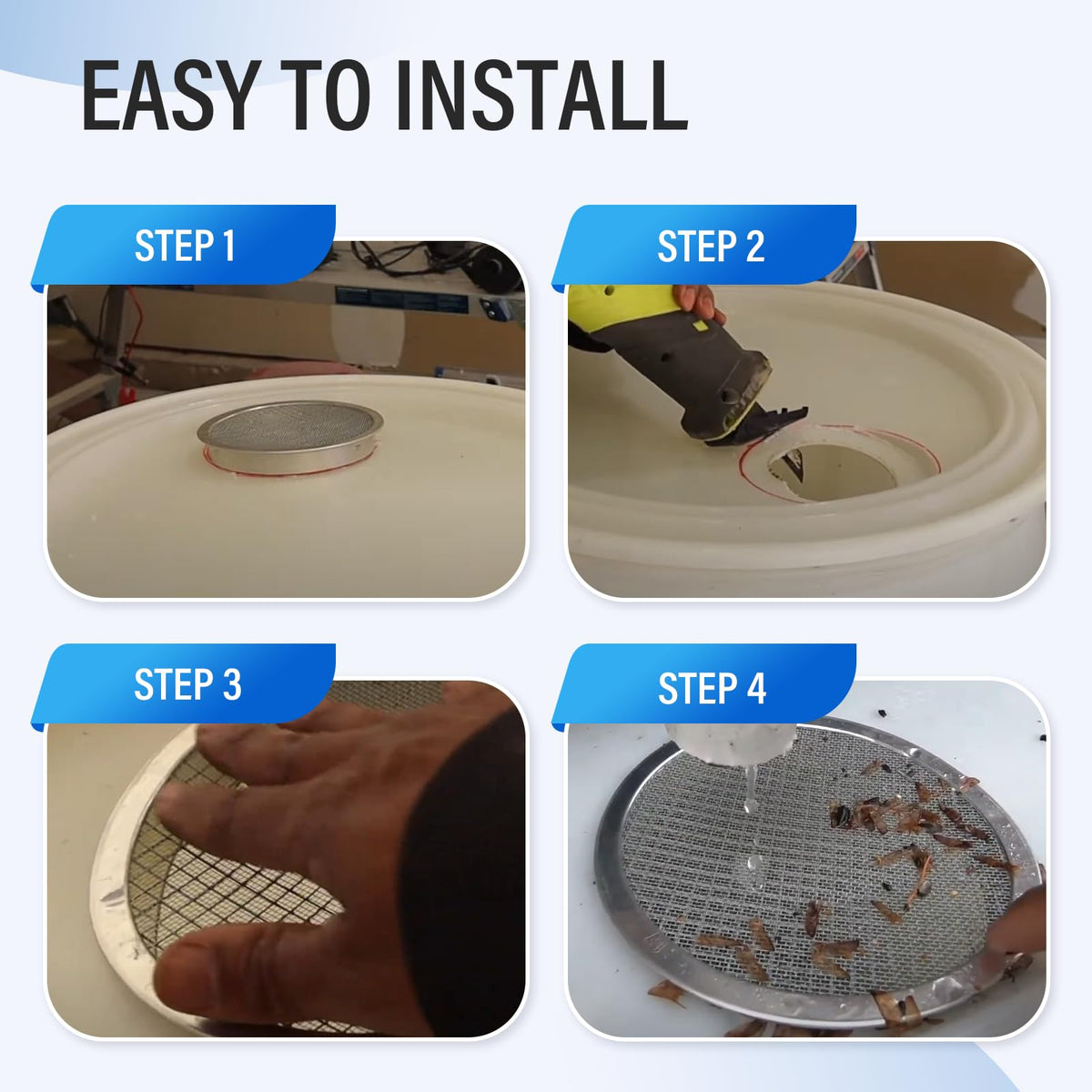 ANTOBLE multi-layer mesh blocks debris while allowing water flow