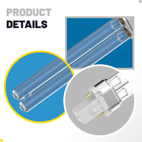 ANTOBLE UV bulb in pond filter simulating crisp water scene