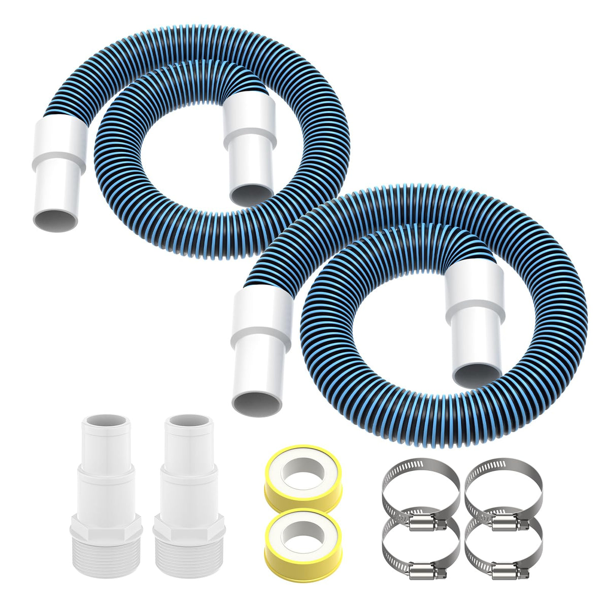 ANTOBLE pool filter hose 3 ft for secure above-ground pool connections