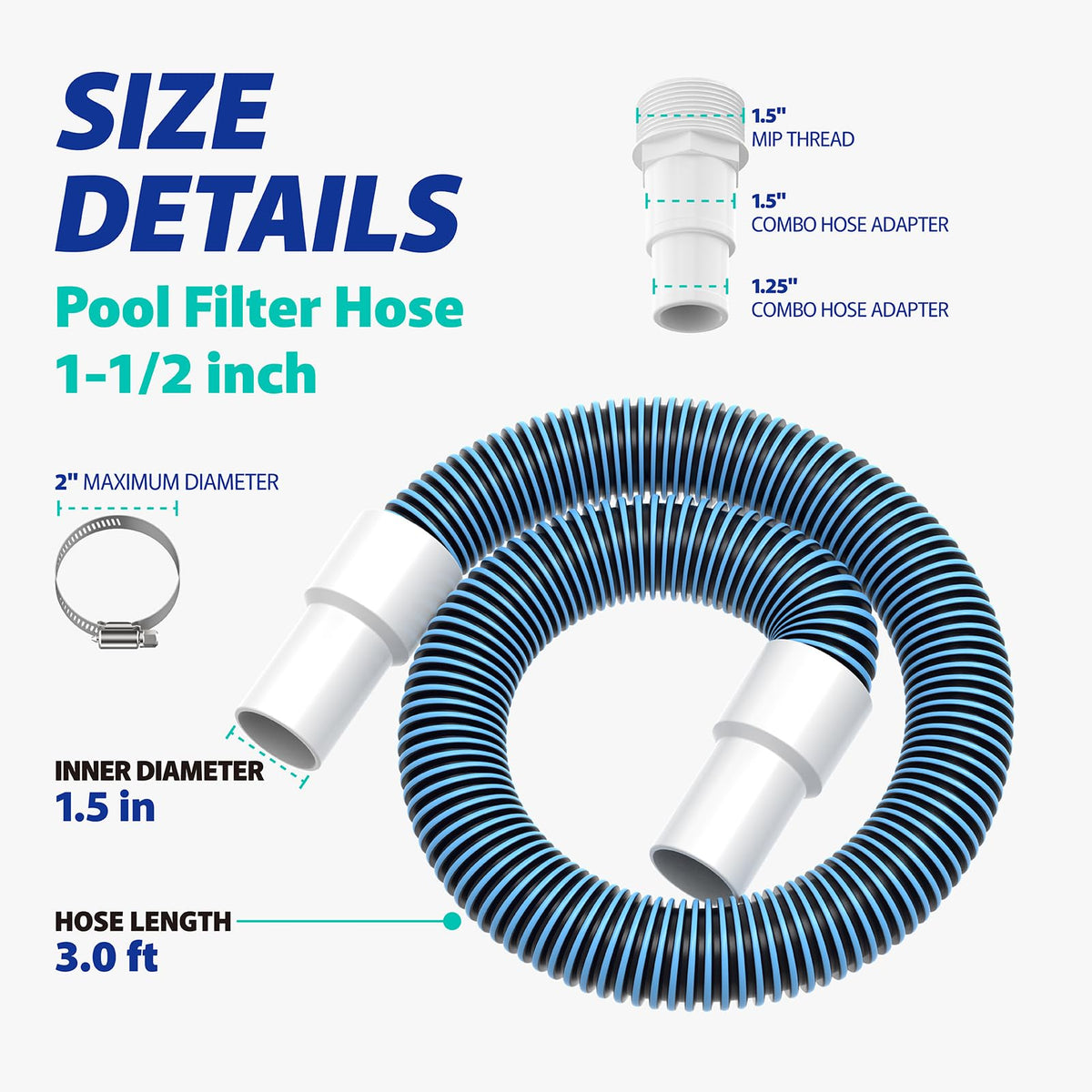 ANTOBLE adapter 1.5in to 1.25in for universal compatibility