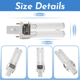 ANTOBLE UVC lamp glass close-up—high-quality replacement for clear pond water