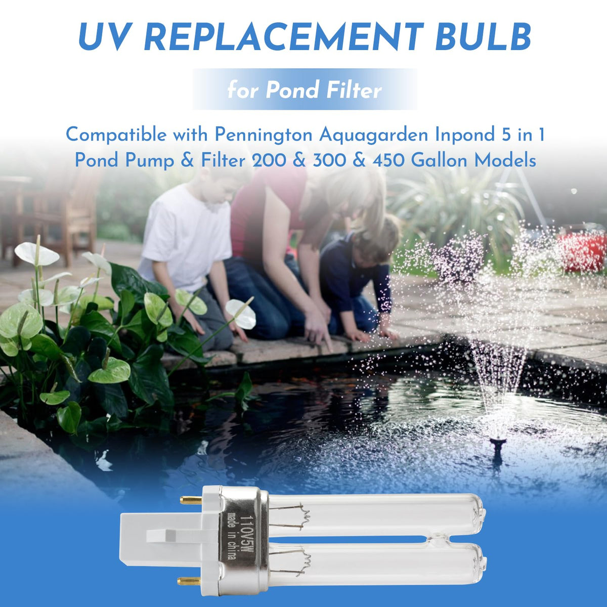 ANTOBLE UV lamp inpond setup—instant-on feature saves time during maintenance