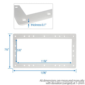 ANTOBLE wide-mouth gasket inner dimensions help ensure proper fit.