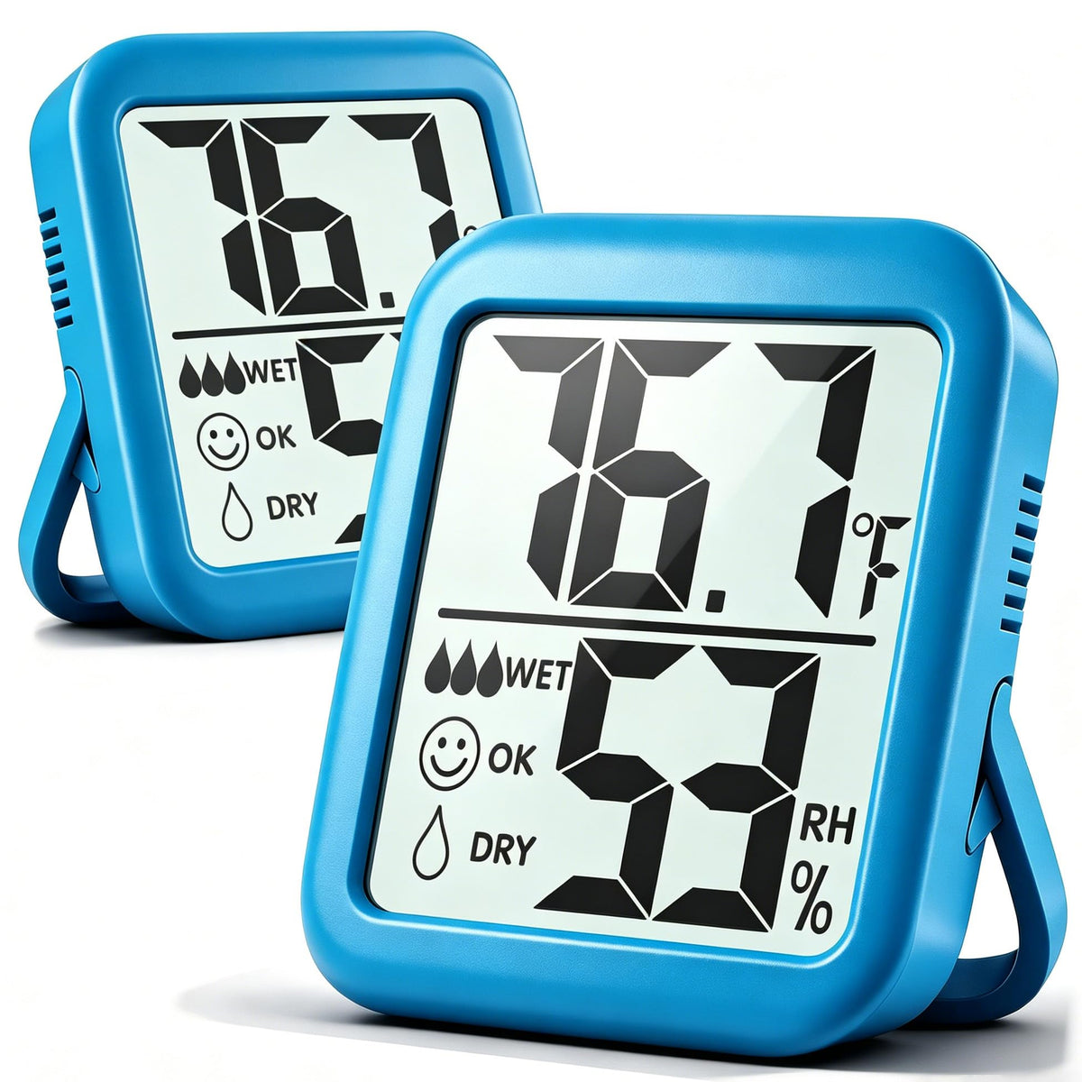 Antonki 2-pack room thermometer hygrometer for accurate real-time climate monitoring.