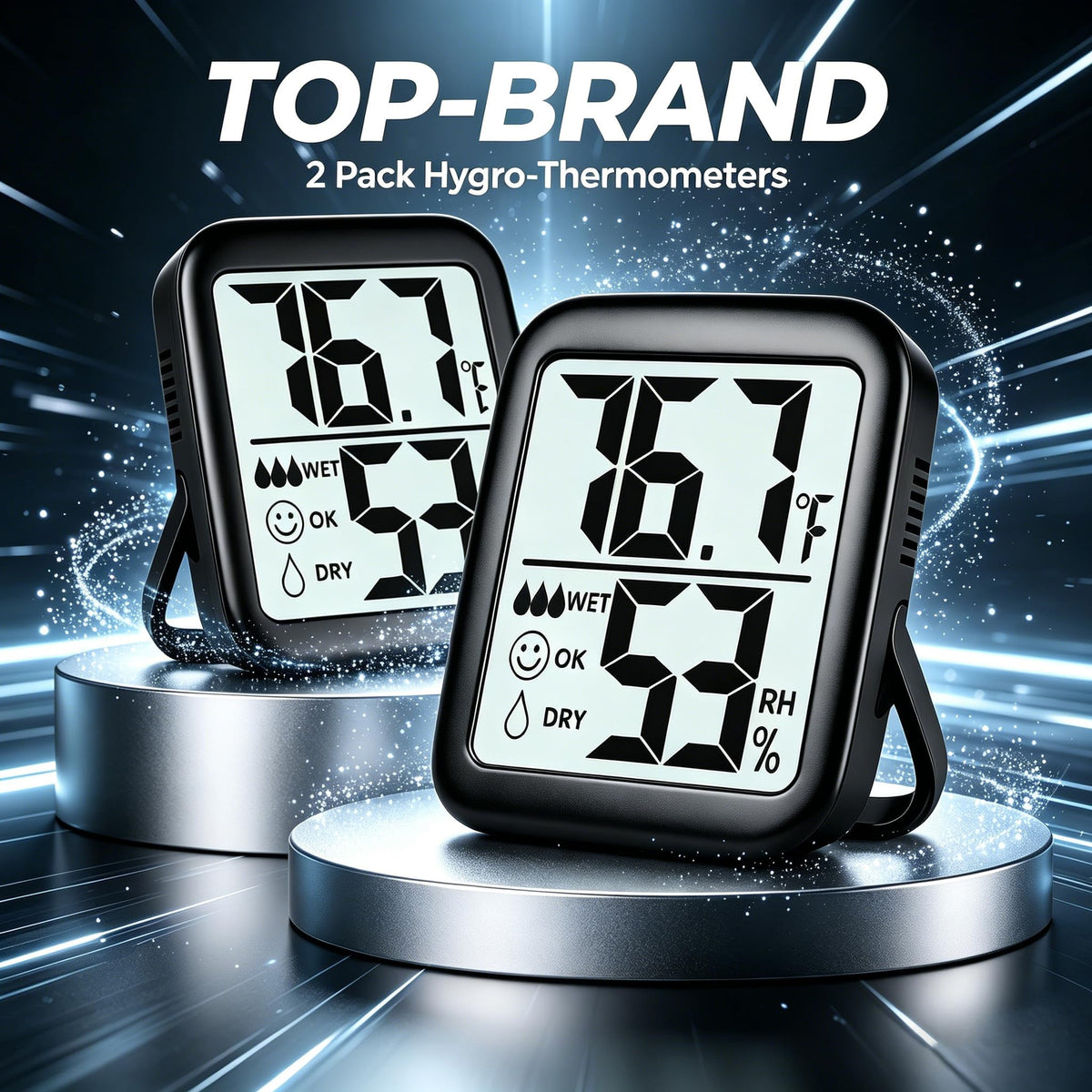 Antonki monitor uses separate temperature and humidity sensors for accurate readings.