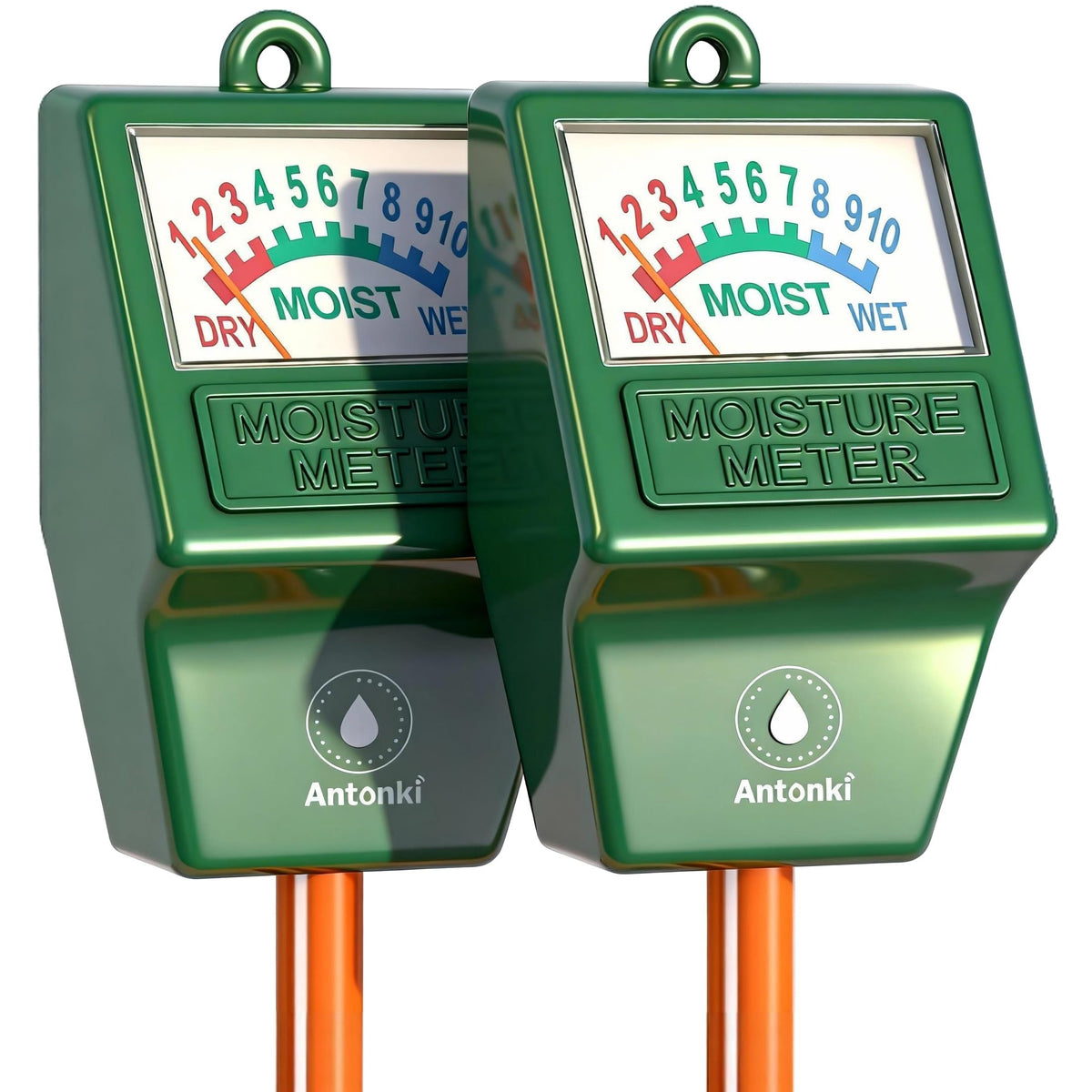 Antonki two-pack soil moisture meter for accurate plant watering control