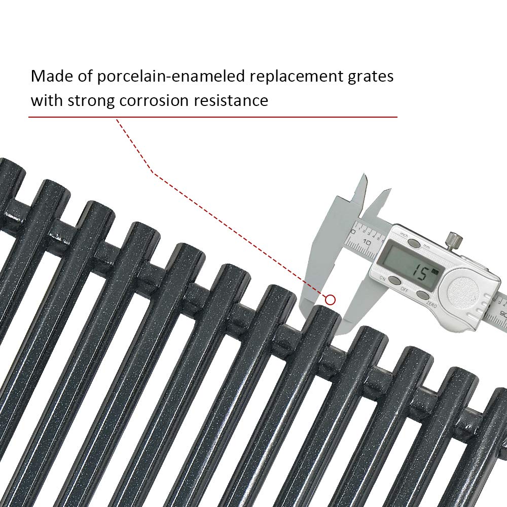 Antree 7525 grates on Genesis Gold B/C, even heat distribution during grilling