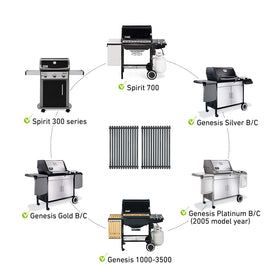 Antree 7525 grates for Spirit 700 compatibility, close-up showing rust-resistant coating