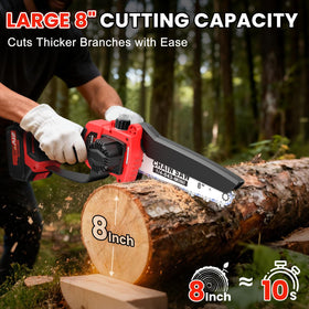 Anttctig automatic chain oiling reduces maintenance needs.