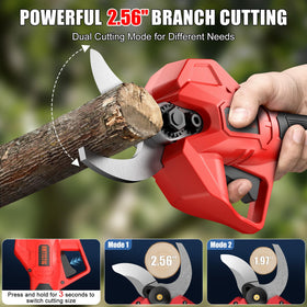 ANTTCTIG pruning shears with dual 2.0Ah batteries for extended sessions