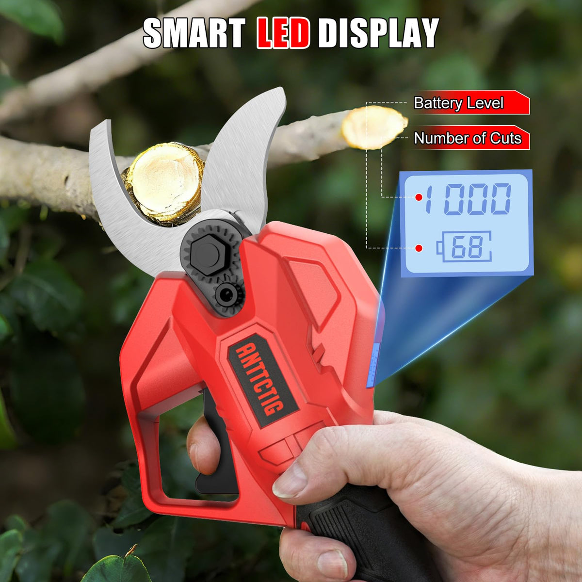 ANTTCTIG pruning shears feature SK7 blade upgrade for clean cuts
