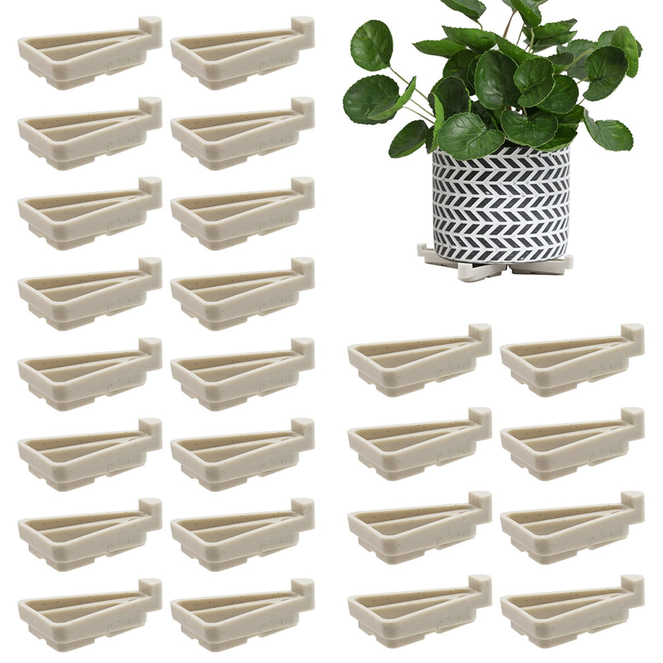 Anxingo flower pot feet with triangle design stabilize planters