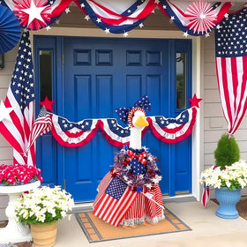AnyDesign 4th of July goose decoration fits standard outdoor geese.
