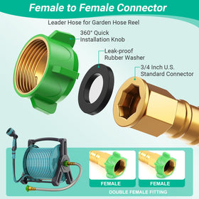 AnyEasy hose is compatible with hose reels and standard 3/4 inch valves.
