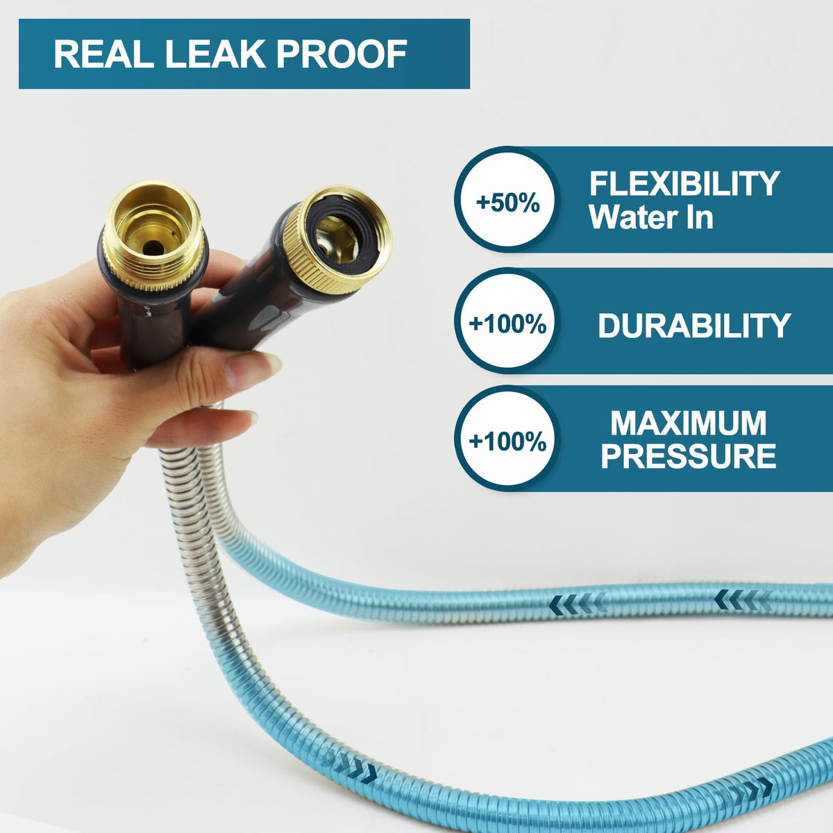 AnyEasy anti-kink spiral design keeps water steady while in use.