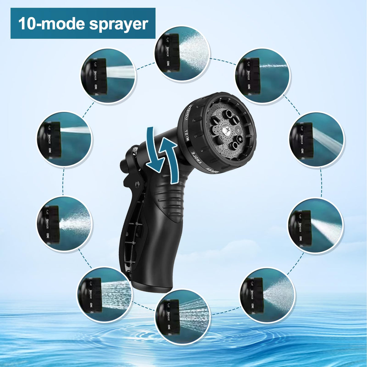 AnyEasy 50ft garden hose ready for outdoor tasks