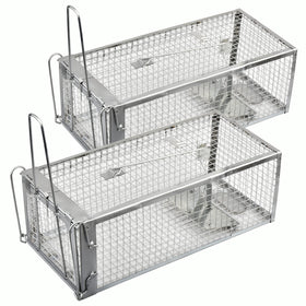 Anyhall live trap with a sensitive trigger pedal offers quick, humane capture.
