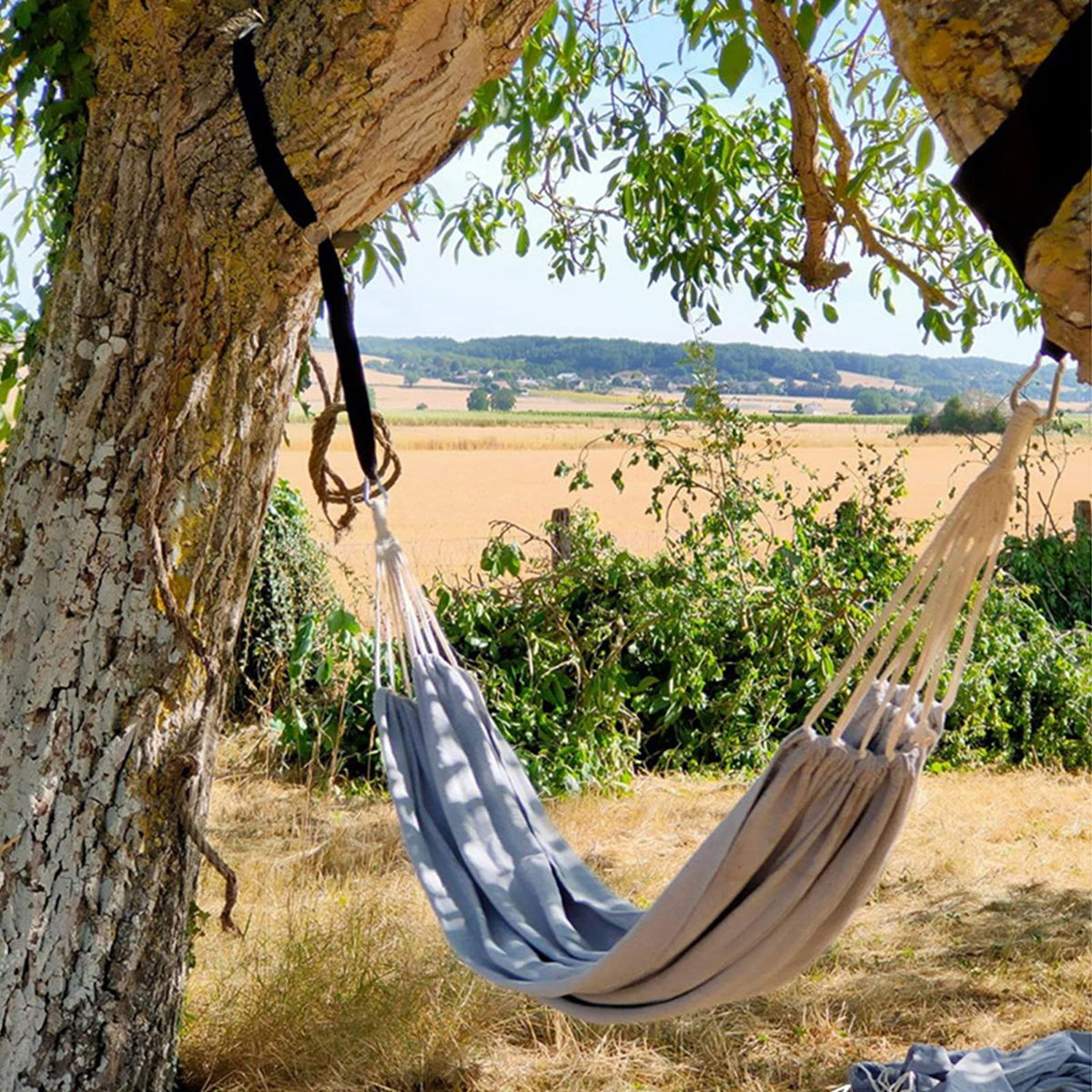 ANYOO compact hammock stored in breathable bag after use.