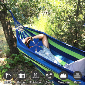 ANYOO hammock anti-rollover design provides a flatter surface for restful sitting or lying