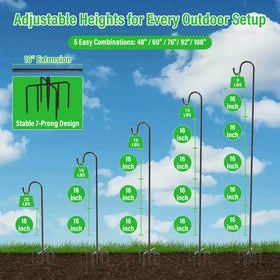 anyperfect heavy-duty 1.5mm steel tubing highlighting durable weather-ready construction.