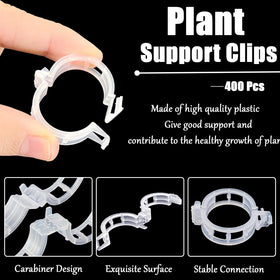 Anyumocz 1-inch inner diameter clips provide easy attachment for climbing plants.