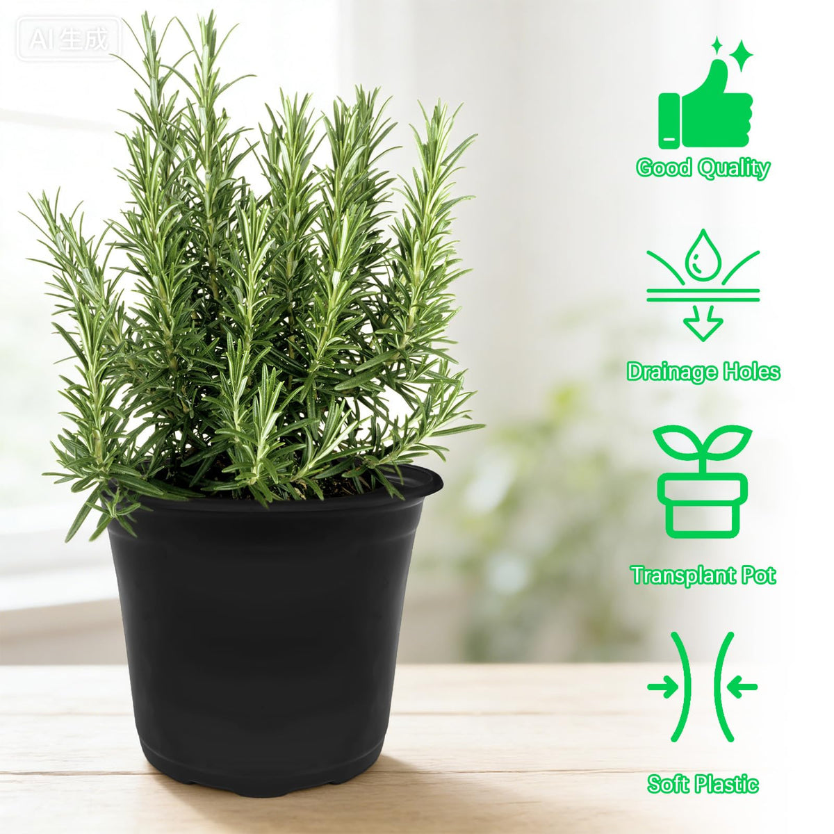 Anyumocz seedling pots suitable for yard, garden, porch and greenhouse