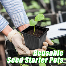 Anyumocz label-ready seedling pot helps you organize garden starters.