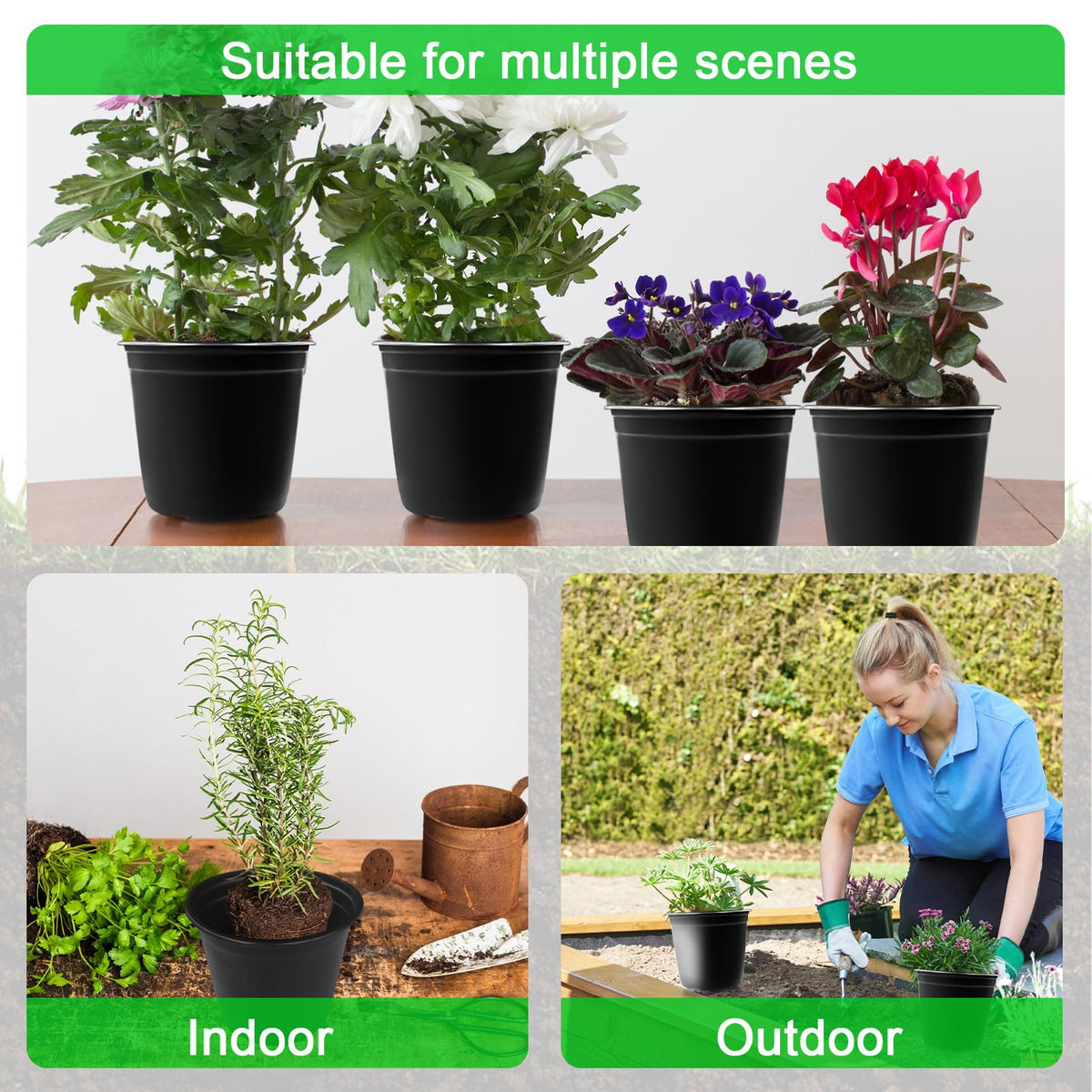 Anyumocz multipurpose pots enable easy transplanting and plant organization