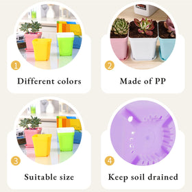 Anyumocz durable PP square pot for long-lasting indoor and outdoor use