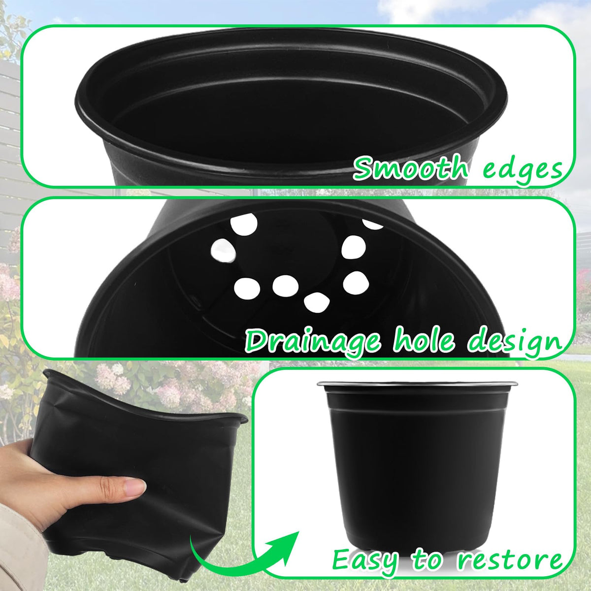 Anyumocz seedling cups stackable design; easy to store and reuse