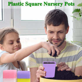 Anyumocz small plant pots 7 cm top and 7.5 cm height for seedlings