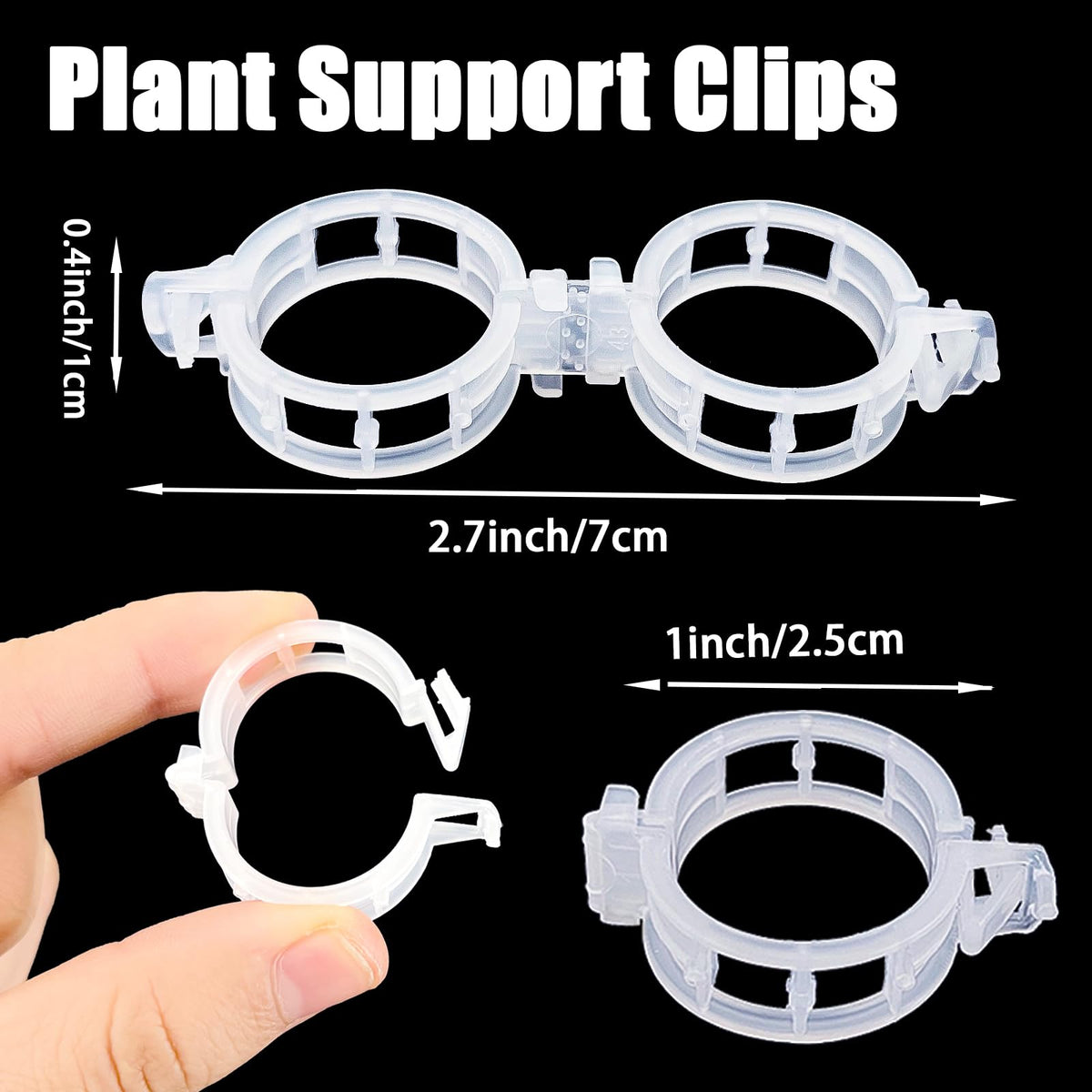 Anyumocz trellis clips for tomatoes and grapes with secure, adjustable growth guidance.