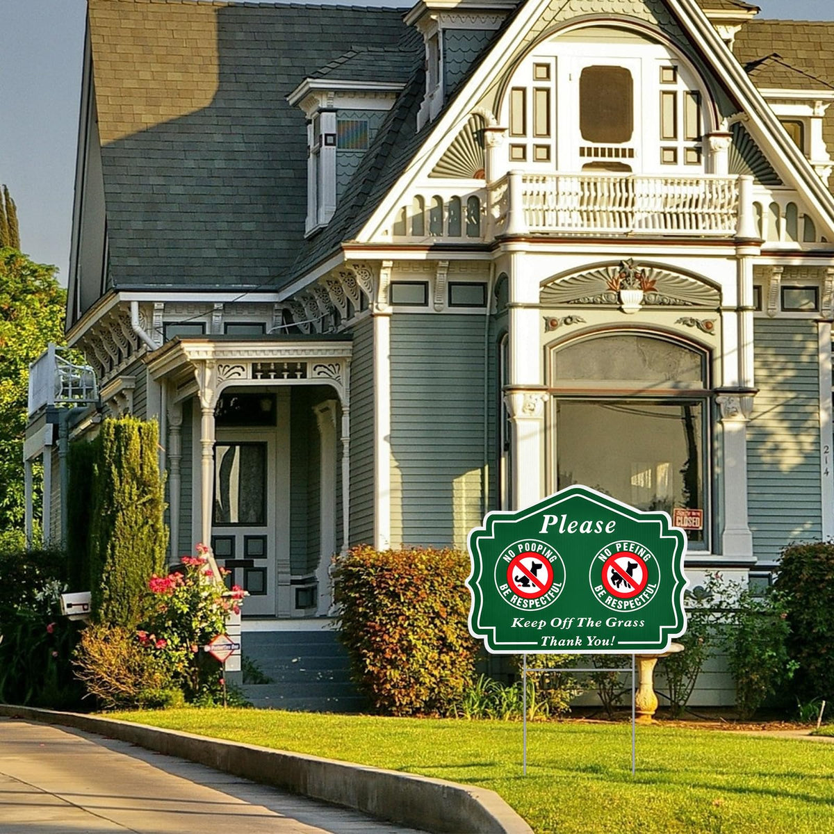 ANZEKE UV-protected waterproof sign withstands outdoor weather.