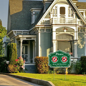 ANZEKE UV-protected waterproof sign withstands outdoor weather.