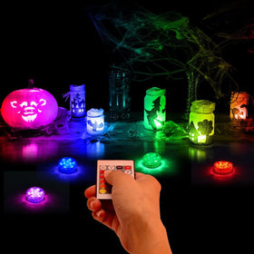 Anziner underwater light for pools, vases, and aquariums creates colorful accents