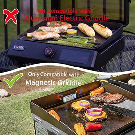 Aoanoko Grease Gate Blocker front clip in action, quick secure attachment