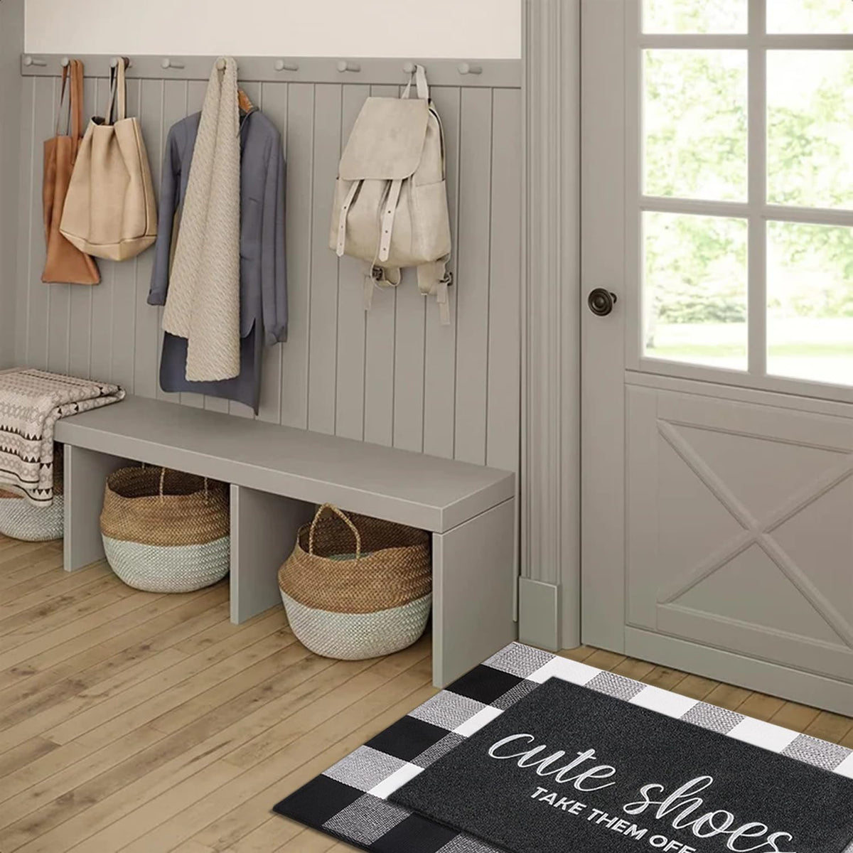 AOAOPQ durable-stitched-entry-mat features sturdy construction for long-term use.