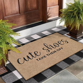 AOAOPQ outdoor-indoor mat versatile for porch, patio, and high-traffic entryways.