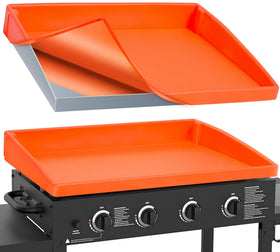 AOBHI 36-inch griddle cover fully wrapped protecting Blackstone surface and preventing exposure