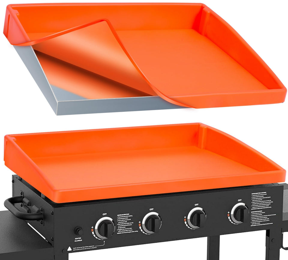 AOBHI 36-inch griddle cover fully wrapped protecting Blackstone surface and preventing exposure