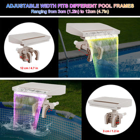 Aobiono hose connection adapter enables versatile hose sizing for easy setup.