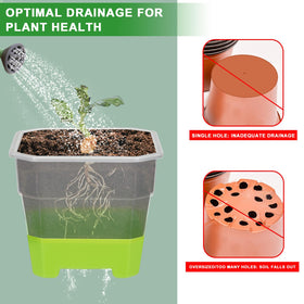 Aobiono reusable green nursery pot pack for long-term use