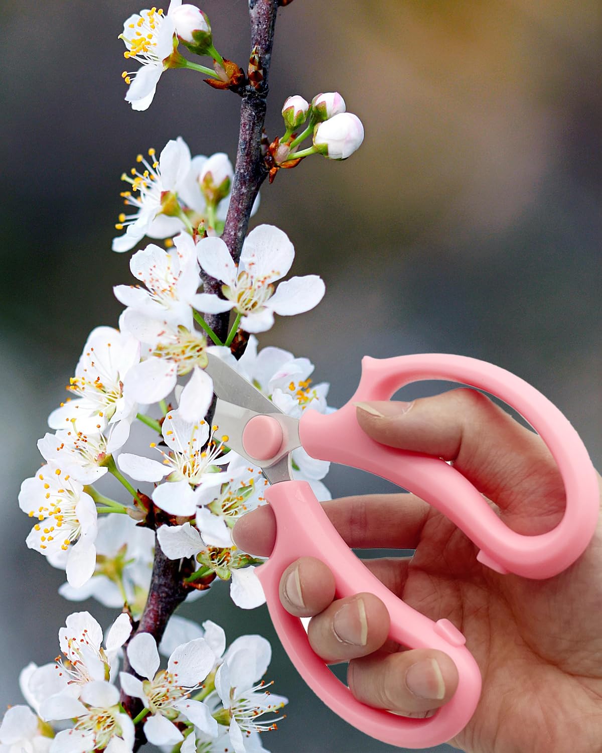 AOBYMIN safety cover protecting the pink scissors for safe storage
