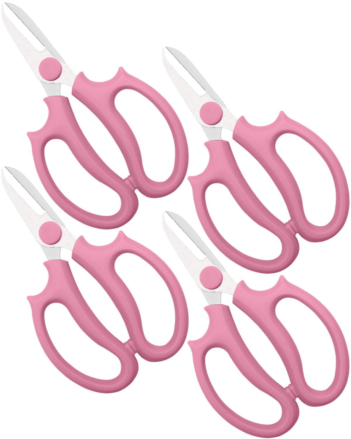 AOBYMIN floral scissors pink handles for precise bouquet trimming