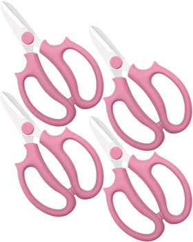 AOBYMIN floral scissors pink handles for precise bouquet trimming