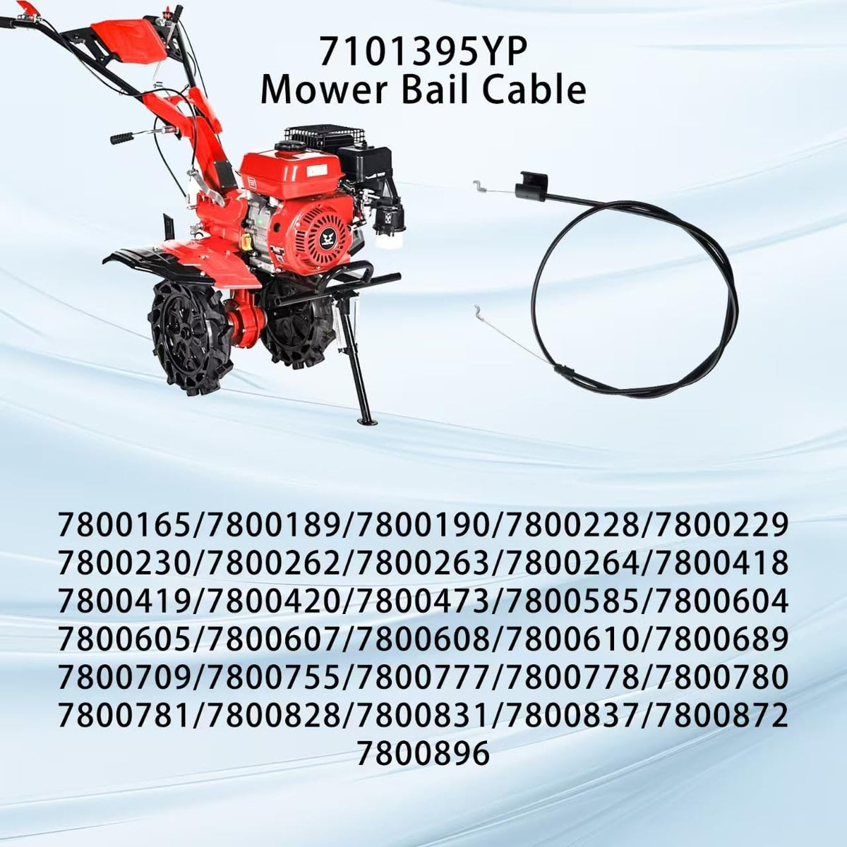 Aocies bail cable compatible with Briggs & Stratton mowers for reliable control