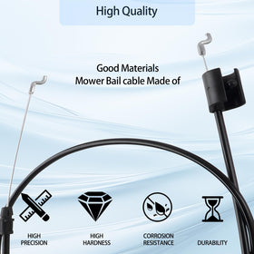 Durable rubber outer sheath with plated metal core for lasting mowing performance